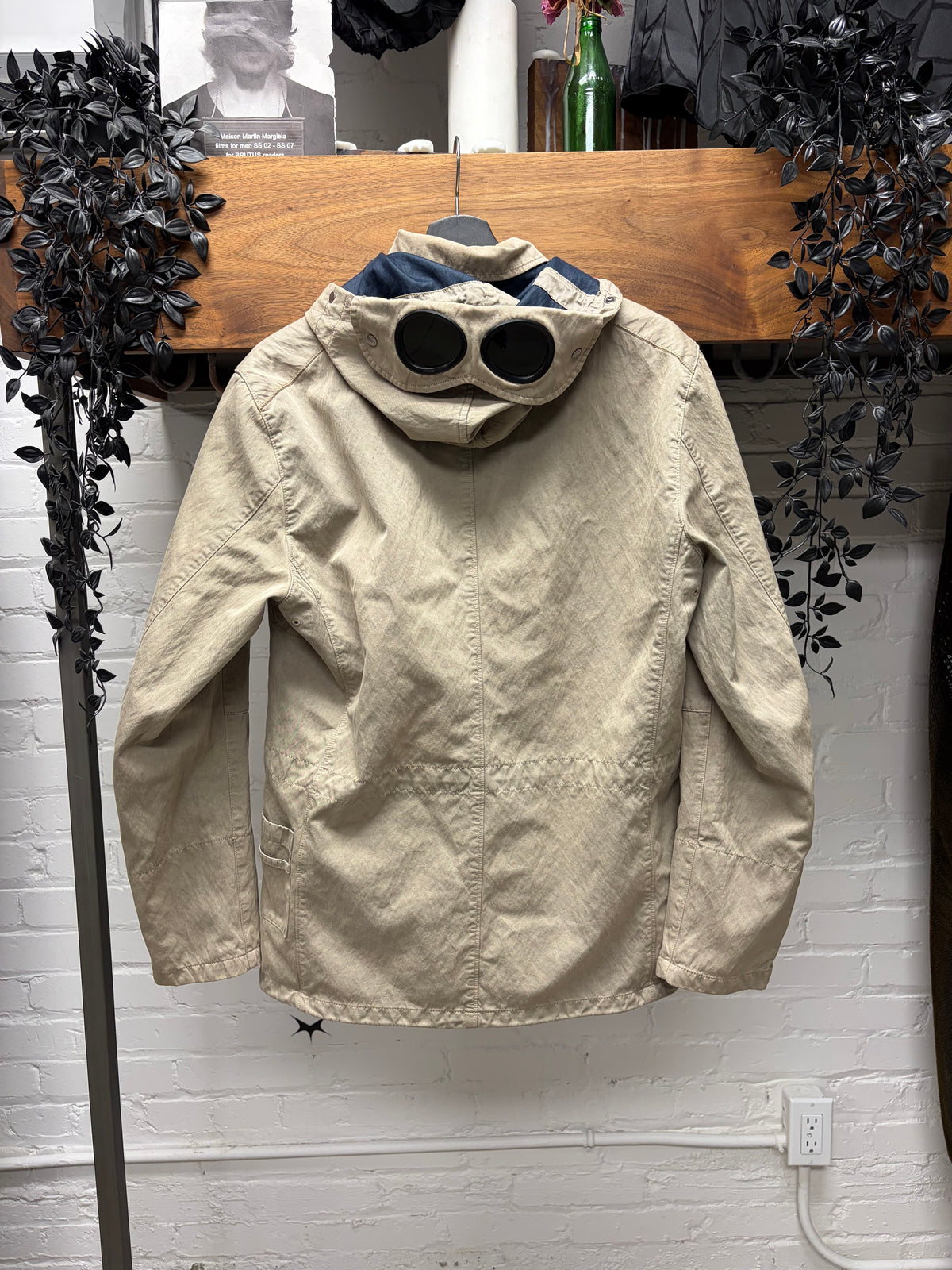 C.P. Company ‘Mille Miglia’ Tan Goggle Lens Hooded Jacket