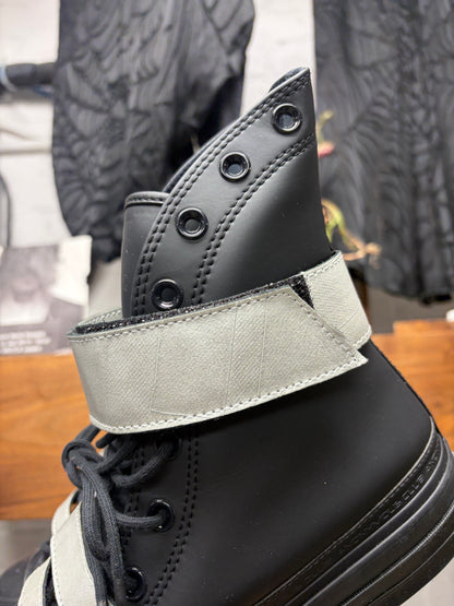 2026 Anonymous Club x Converse ‘Chuck 70’ Strapped Black/Steel Grey Leather High Top Sneakers