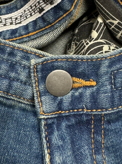 Number (N)ine Washed Blue Distressed Denim