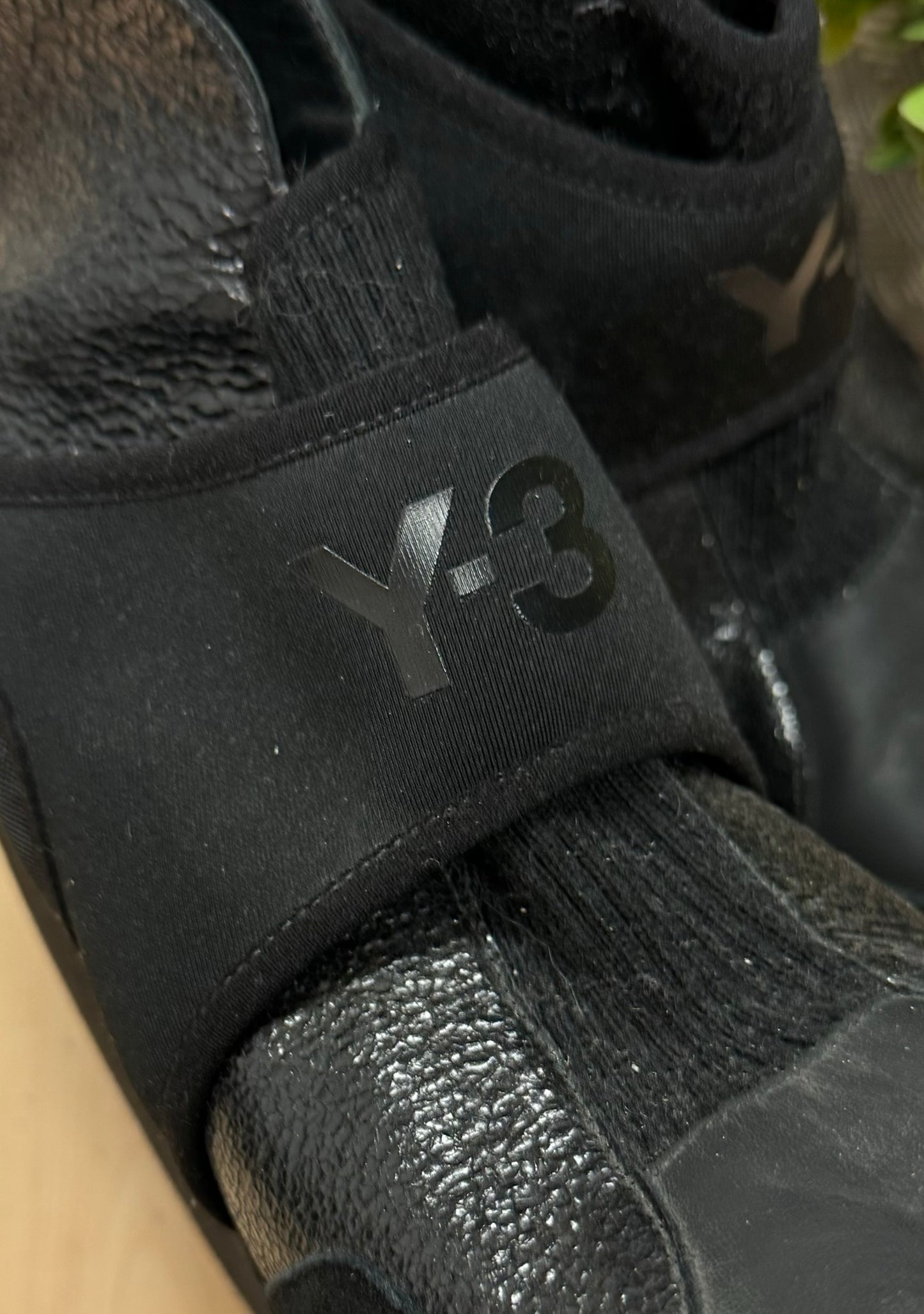 Yohji Yamamoto x Adidas Y3 Black Wedge Heels