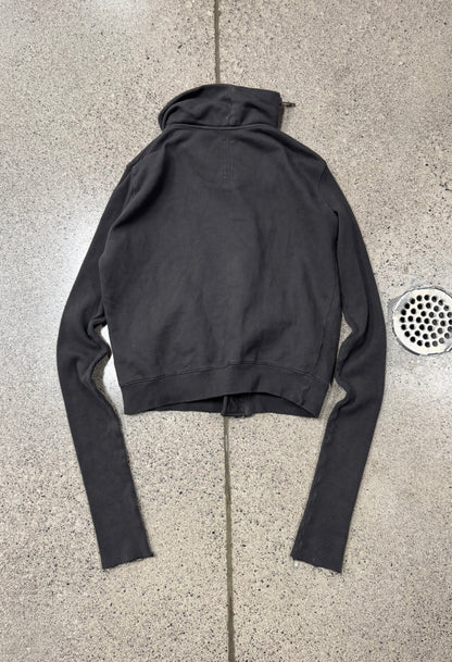 Rick Owens ‘Mountain’ Zip Up Dust Brown Sweatshirt