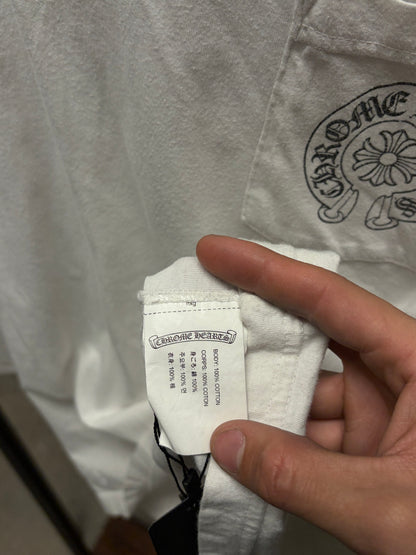 Chrome Hearts ‘Malibu’ Store Exclusive White Horseshoe Logo T-Shirt