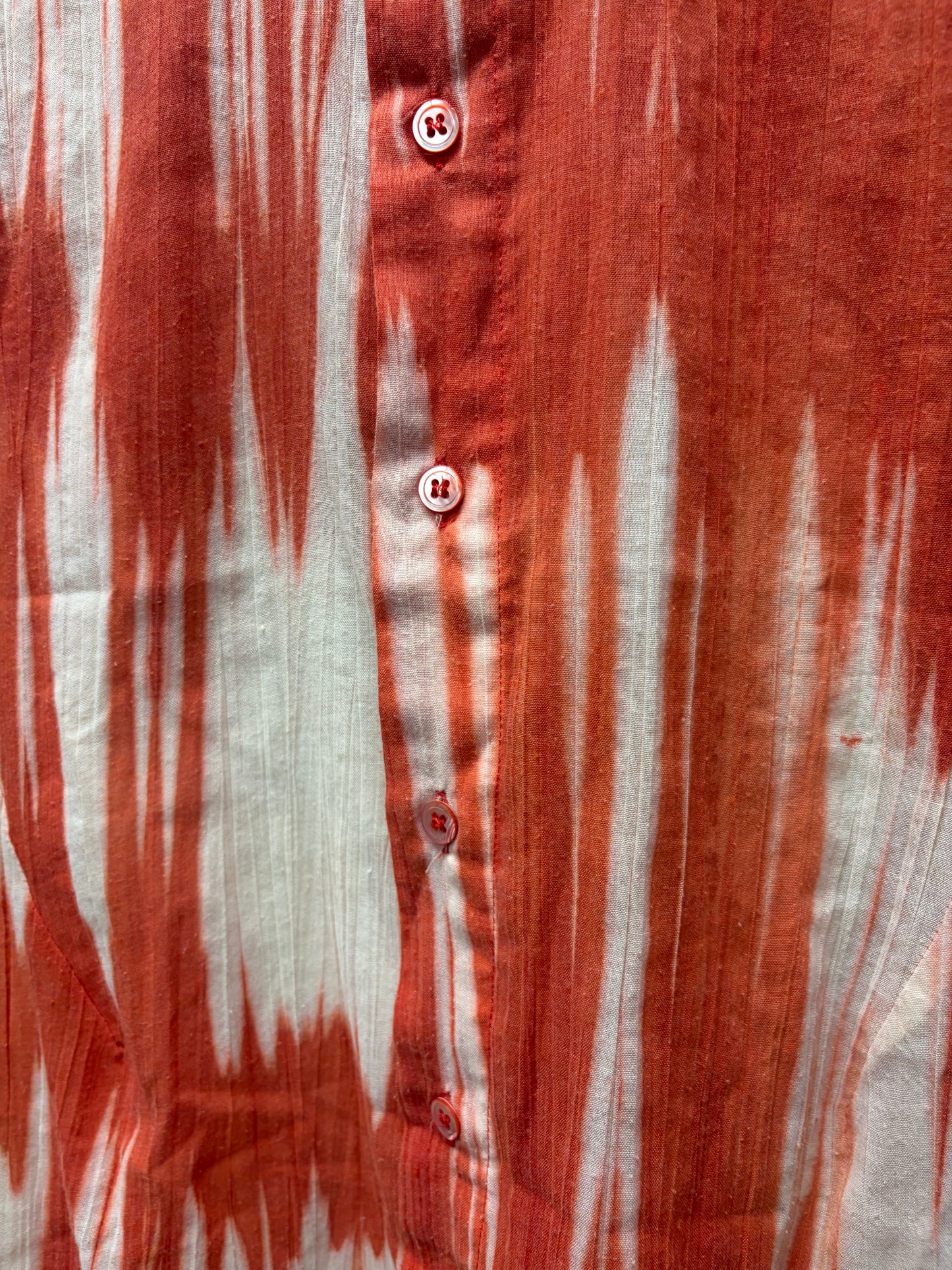 SS1998 Raf Simons ‘Black Palms’ Tie Dyed Short Sleeve Button Up Shirt
