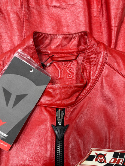 SS2005 Yohji Yamamoto x Dainese Motorcycle Leather Black Racing Jacket