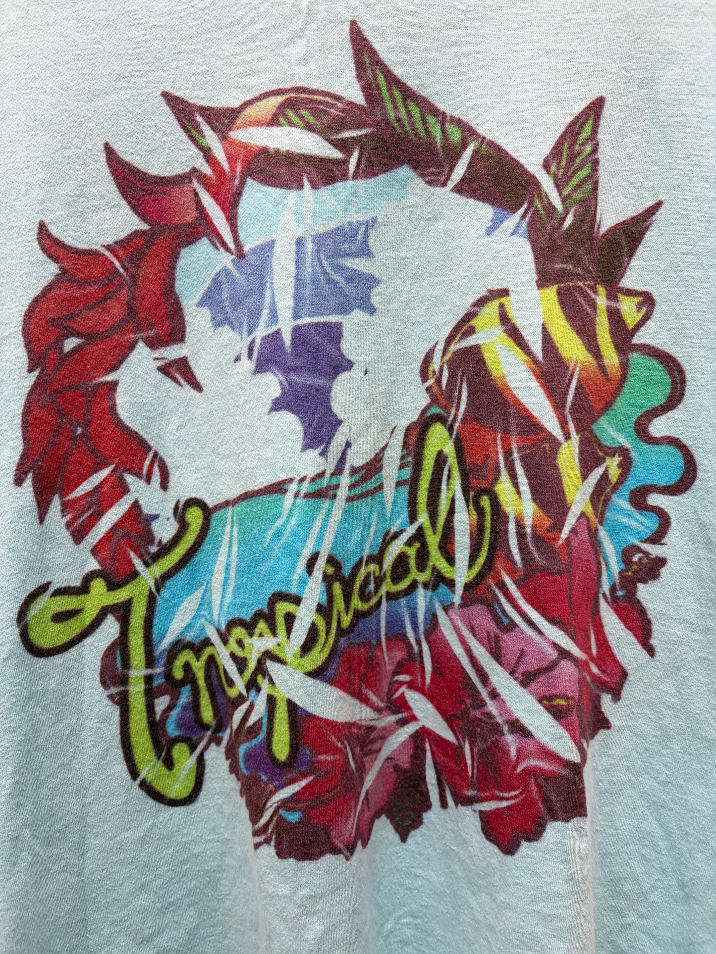 2002 Junya Watanabe ‘Tropical’ Blue Graphic T-Shirt
