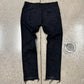 SS2016 Saint Laurent by Hedi Slimane ‘Biker Knee’ Leather Studded ‘D02’ Denim