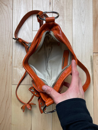 Spring Summer 2005 Miu Miu Orange  Floral Shoulder Bag