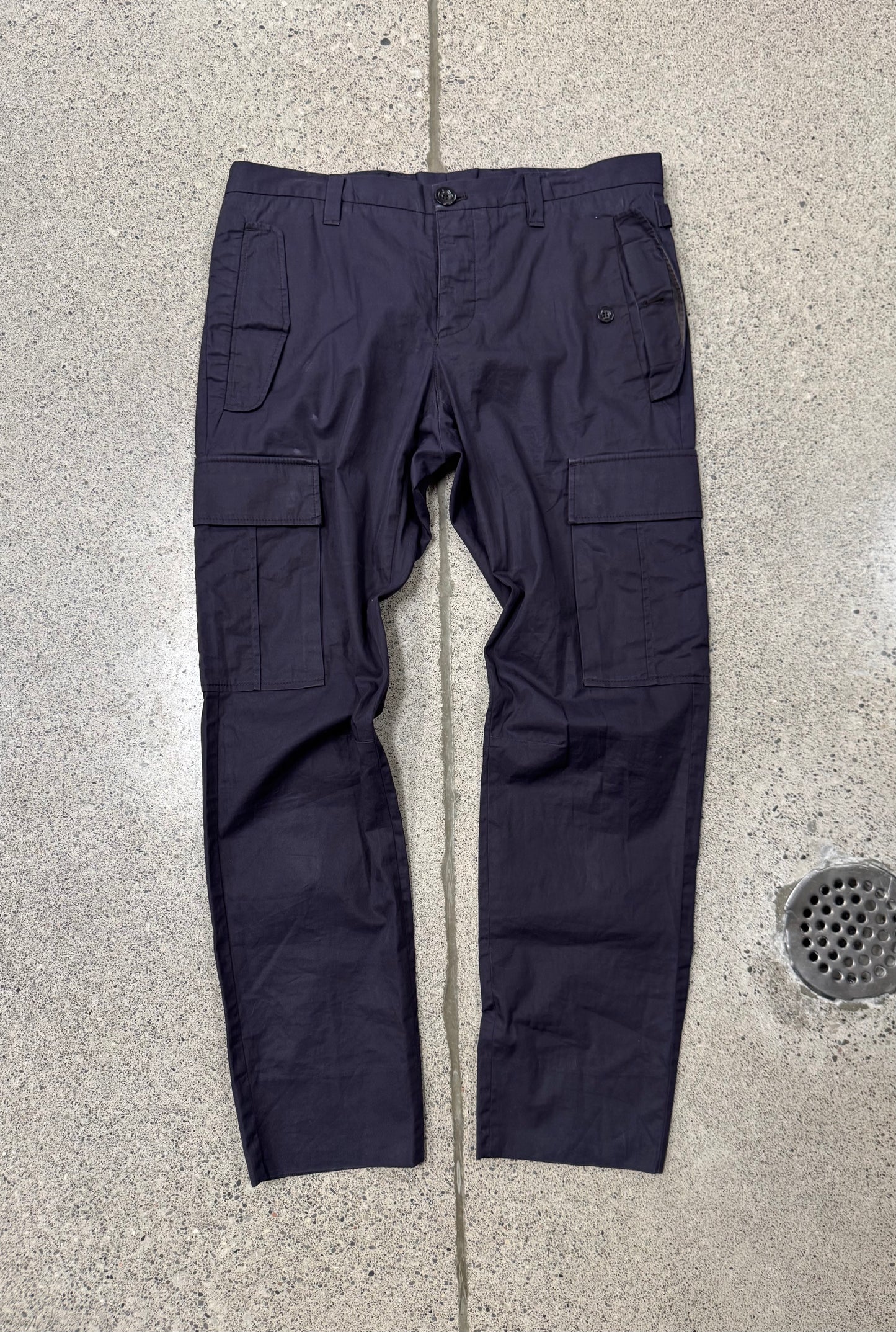 2000s Gucci by Tom Ford ‘Deep Purple’ Slim/Skinny Cargo Pants