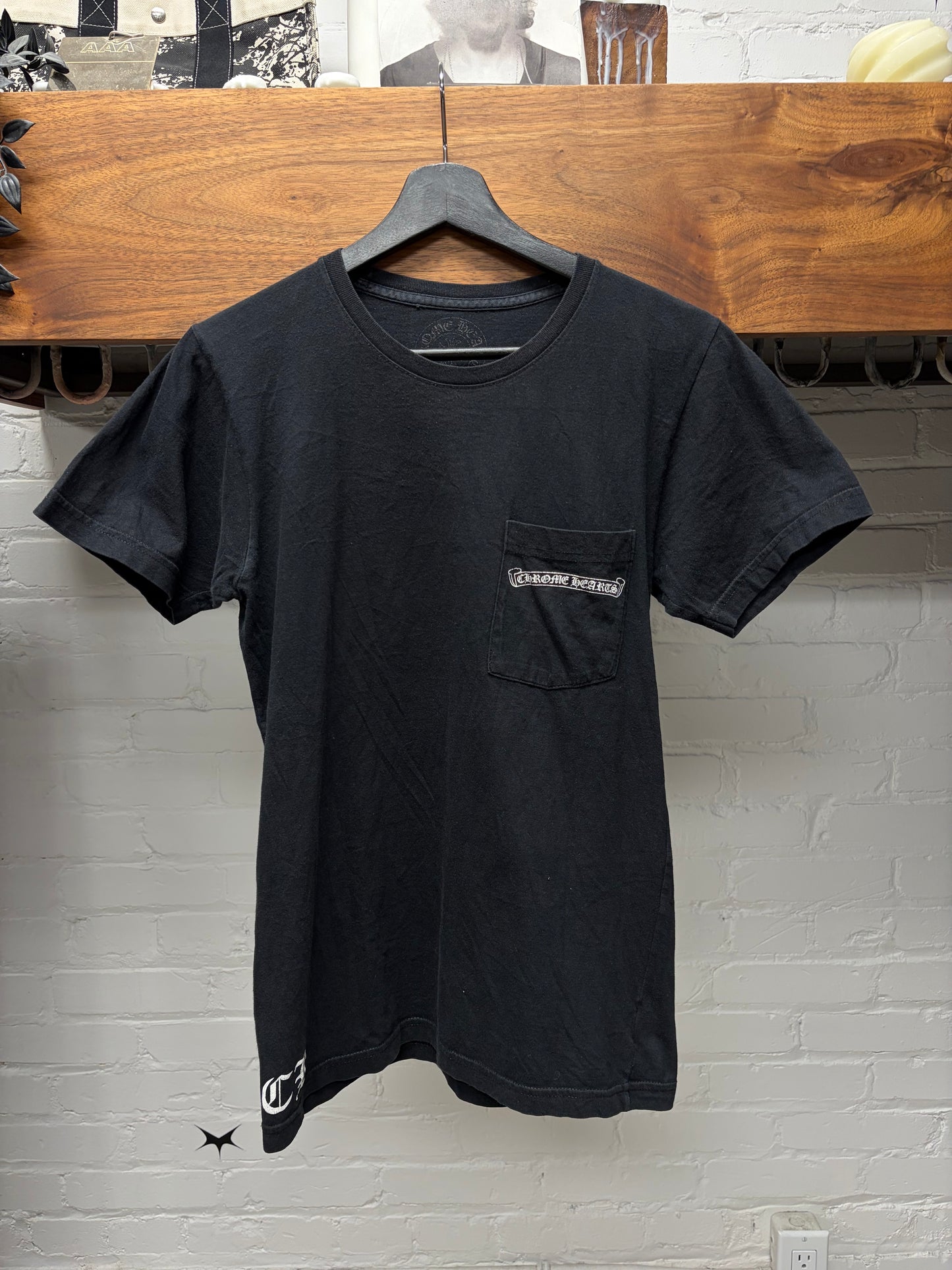 Chrome Hearts ‘Mini Plus Cross’ Pointallism Graphic T-Shirt