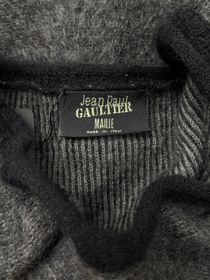 Vintage Jean Paul Gaultier ‘Maille’ Cropped Wool Knit Sweater