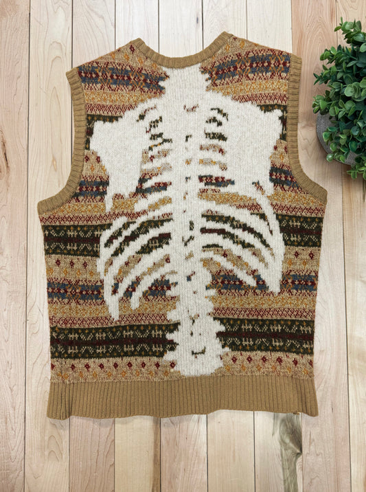 AW2023 Kapital 7G Bone Knit ‘Fair Isle’ Sweater Vest