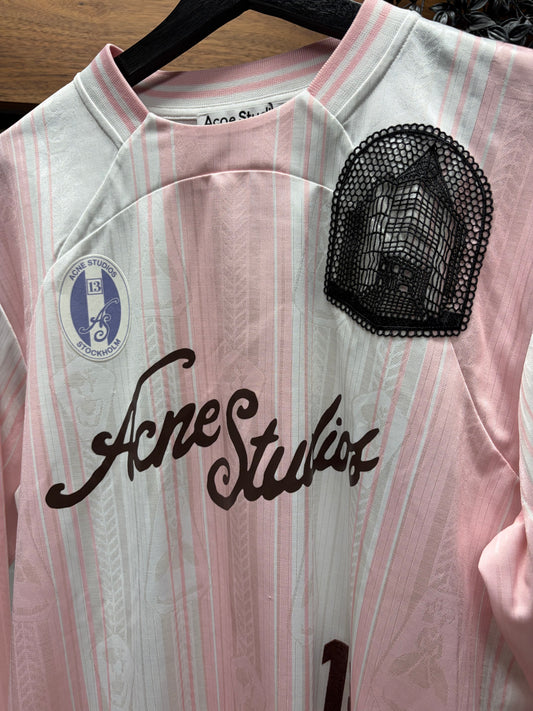 Acne Studios x Erwin Sports Pink/White ‘Soccer’ Jersey