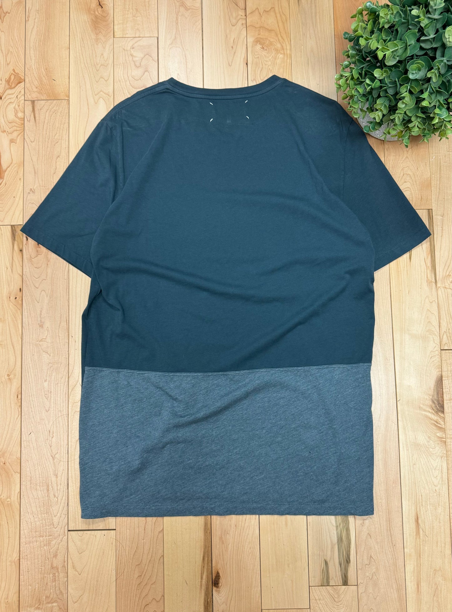 SS2015 Maison Margiela Blue Split T-Shirt