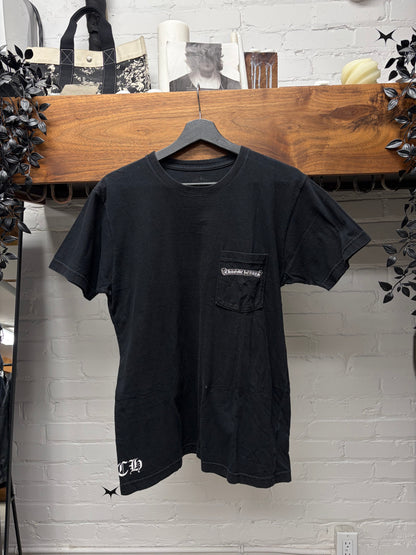 Chrome Hearts ‘Script Logo’ Faded Black T-Shirt