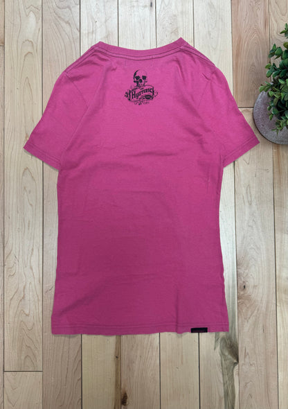 Hysteric Glamour Rhinestone Studded Pink T-Shirt