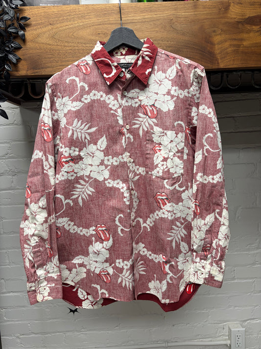 SS2005 Comme Des Garçons Homme Plus x Rolling Stones ‘Aloha’ Inside Out Button Up Shirt