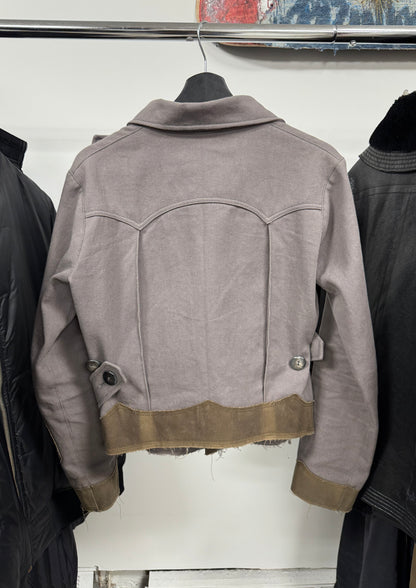 002 Alexander Maxamenko Twill/Waxed Canvas ‘Harness’ Jacket