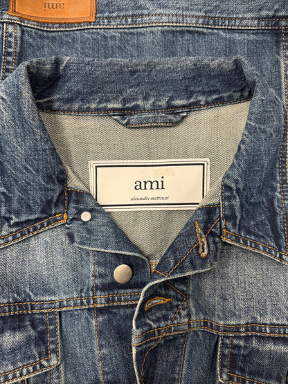 Ami Blue Denim Trucker Jacket