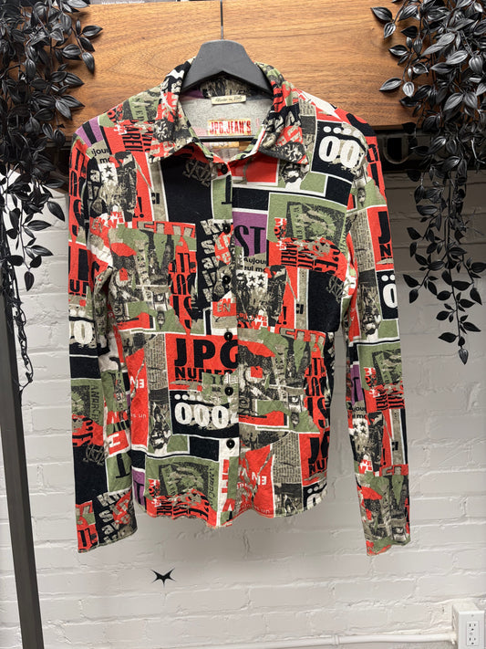 Jean Paul Gaultier ‘Poster Propoganda’ Button Up Shirt
