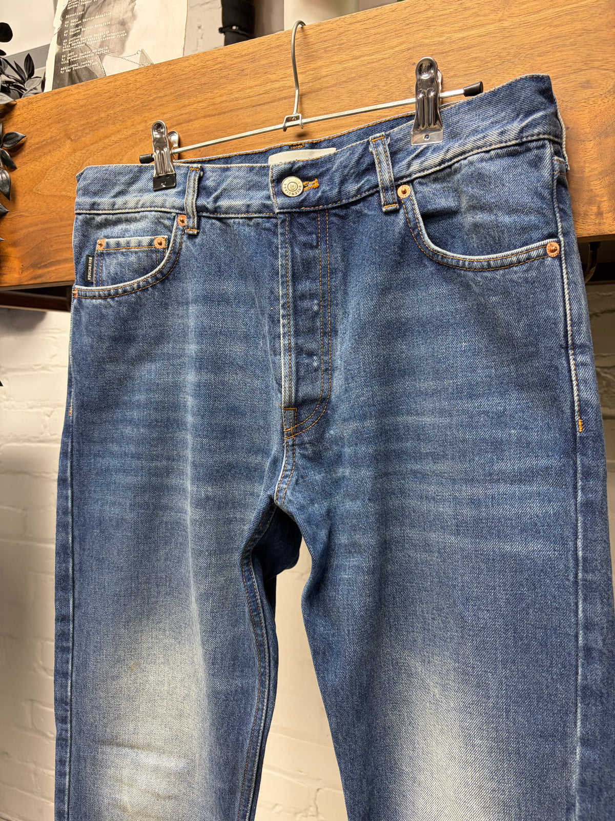 2018 Balenciaga Washed Blue
Bootcut Denim