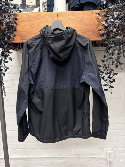 2018 Junya Watanabe Reflective Tape Seam Black Zip-Up Shell Jacket