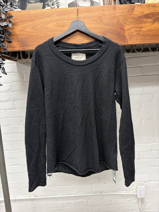 Kapital Wool Layering Black Long Sleeve Shirt