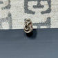 Chrome Hearts Curved ‘Tear Drop’ 925 Silver Earring