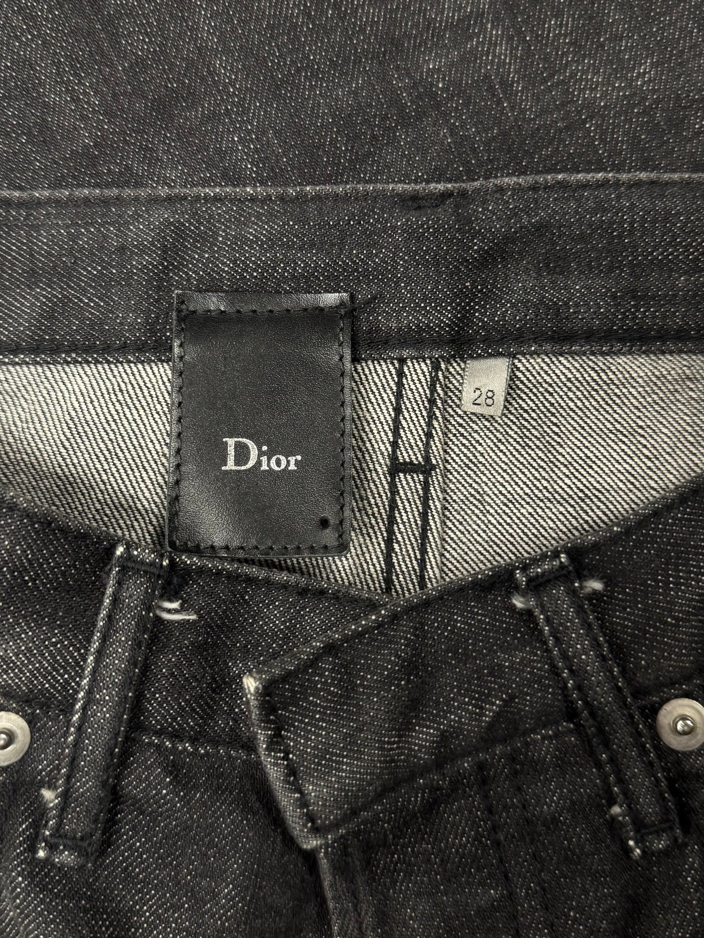Dior Homme ‘ Raw Black’ Flared Leg Denim