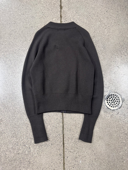 Evisu ‘Gull Logo’ Brown Zip Up Cardigan