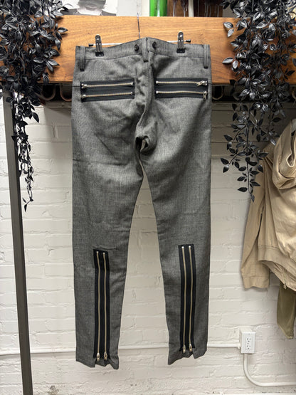 AW2008 Undercover Multi-Zip ‘Unreal Real Clothes’ Houndstooth Skinny Trousers