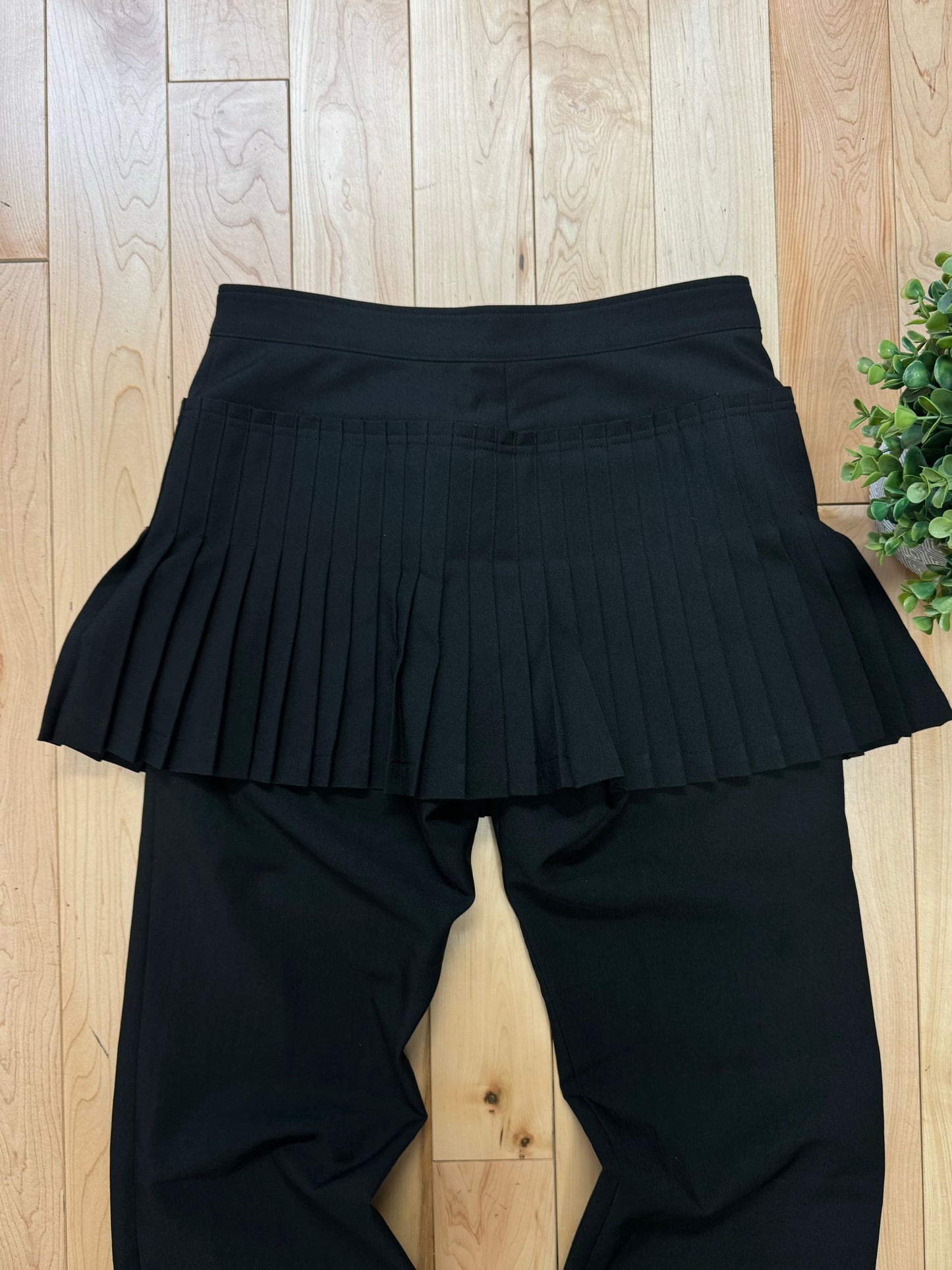 Issey Miyake Black Pleated Skirt Pants