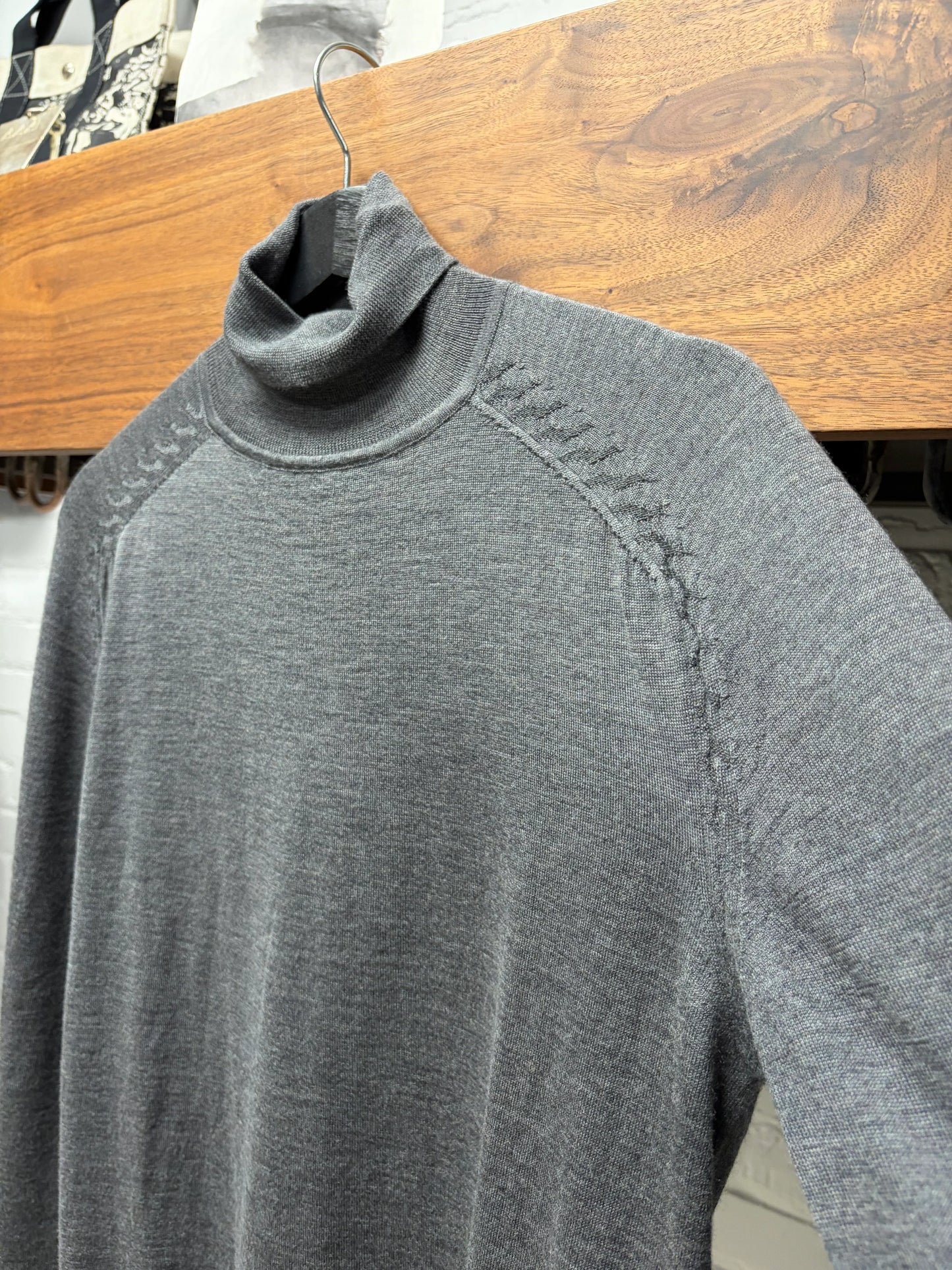 2011 Balenciaga by Nicholas Ghesquiere Silk/Cashmere Roll Neck Sweater