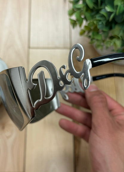 2000s Dolce & Gabbana ‘D&G’ Cursive Rimless Shield Sunglasses