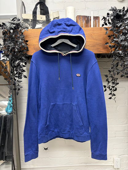 Gucci ‘GG Interlock Logo’ Blue Striped Detail Hoodie