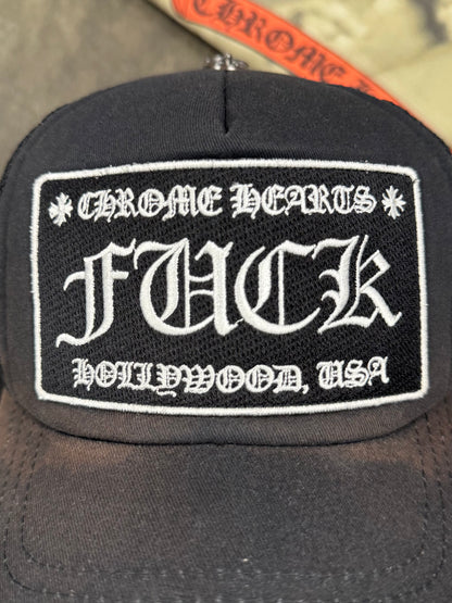 Chrome Hearts ‘Hollywood’ Sun Faded Trucker Hat