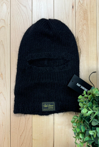 AW2022 Raf Simons Black Mohair Balaclava