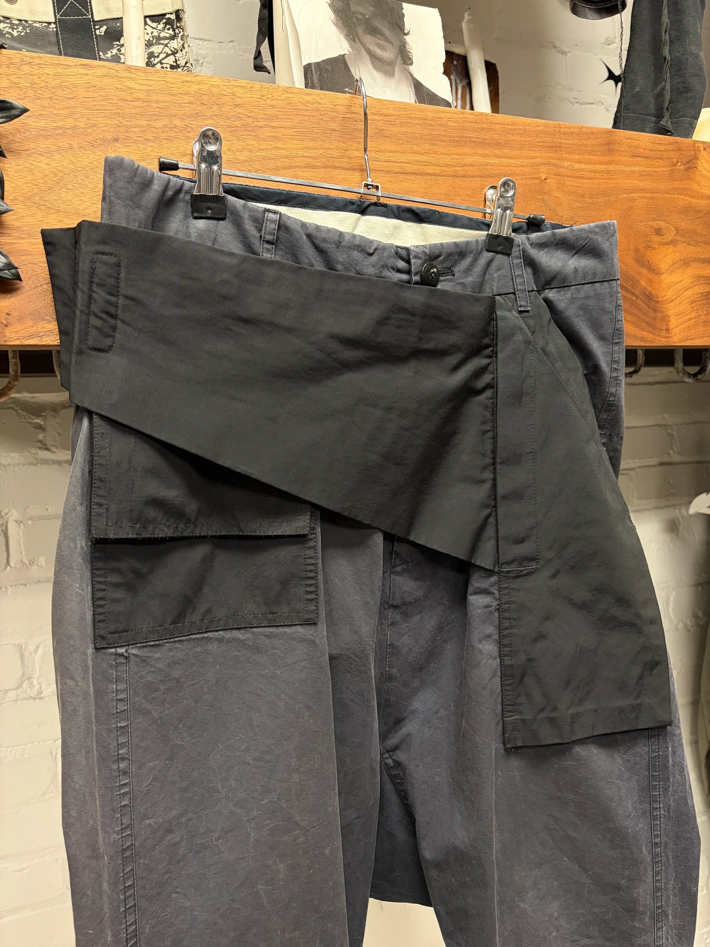 2013 Rick Owens ‘Memphis’ Black Patchwork Panelled Pants