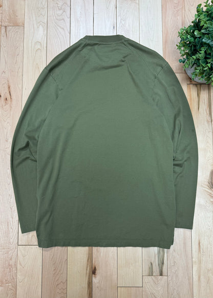 Y-3 Yohji Yamamoto ‘Chest Logo’ Forest Green Long Sleeve