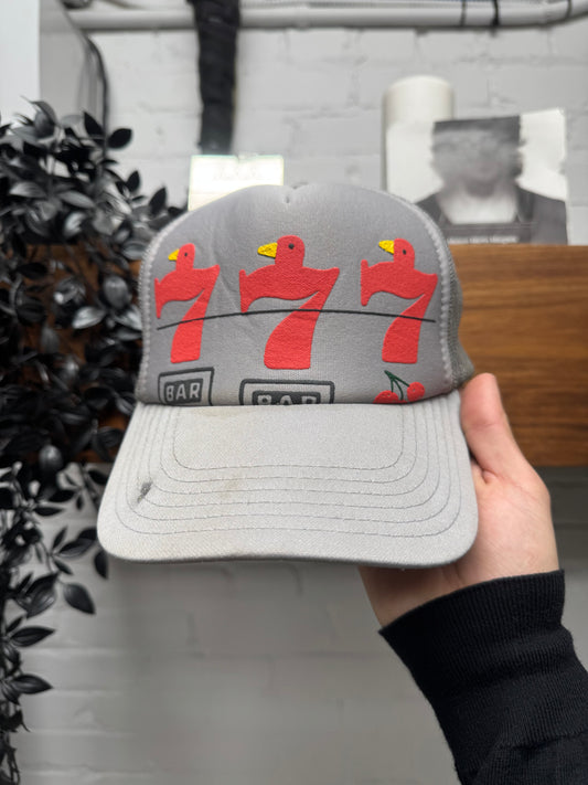 Kapital ‘Lucky 7s’ Grey/Red Mesh Trucker Hat