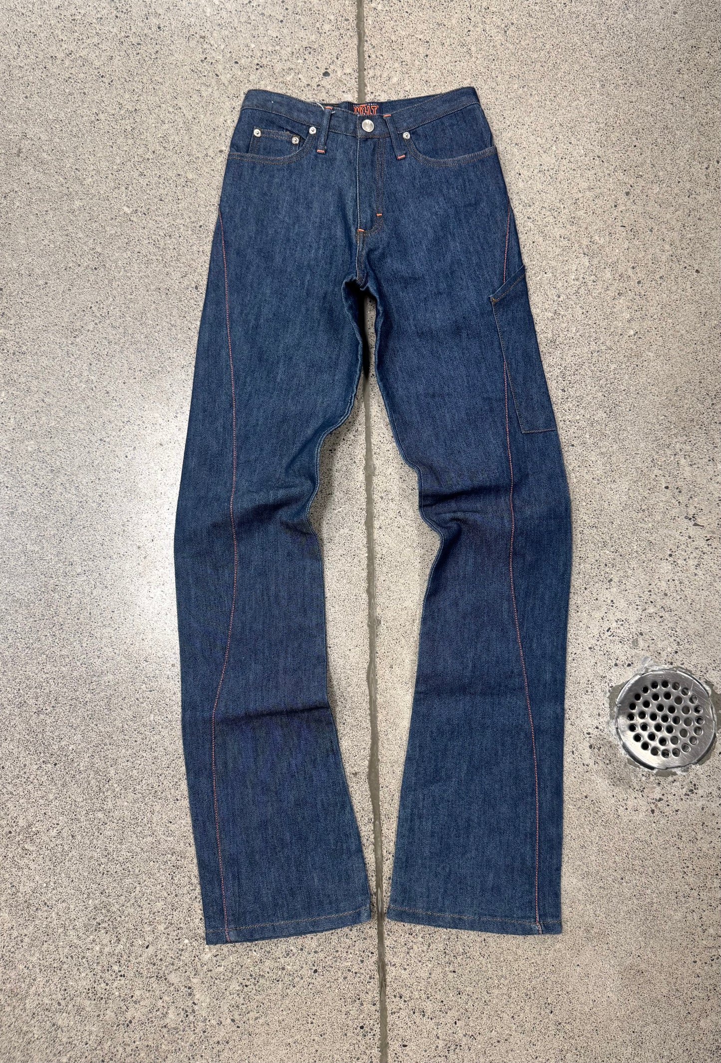 W.&.L.T. By Walter Van Beirendonck ‘Bolt’ Embroidered Denim