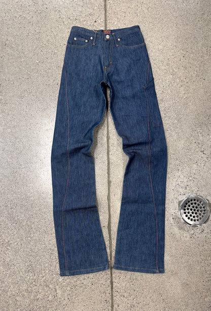 W.&.L.T. By Walter Van Beirendonck ‘Bolt’ Embroidered Denim