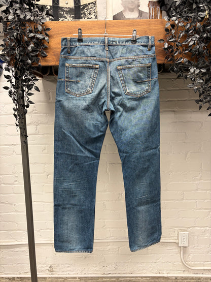 Dior Homme Washed Blue Skinny Jeans