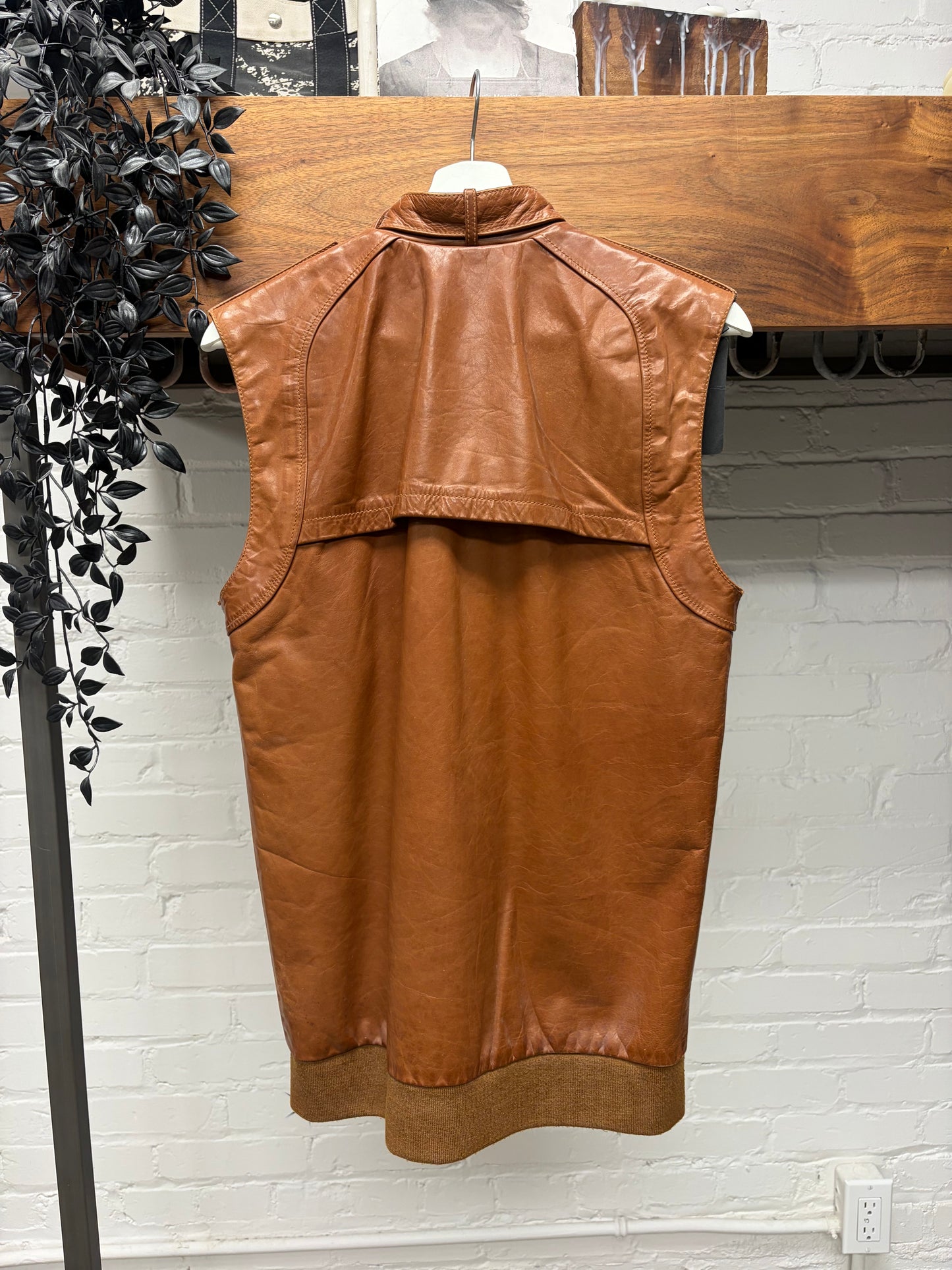 SS2009 Maison Martin Margiela ‘Rustic Orange’ Leather Vest
