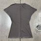 AW2019 Rick Owens ‘Larry’ Cashmere  V-Shape ‘Dust’ Cashmere Top