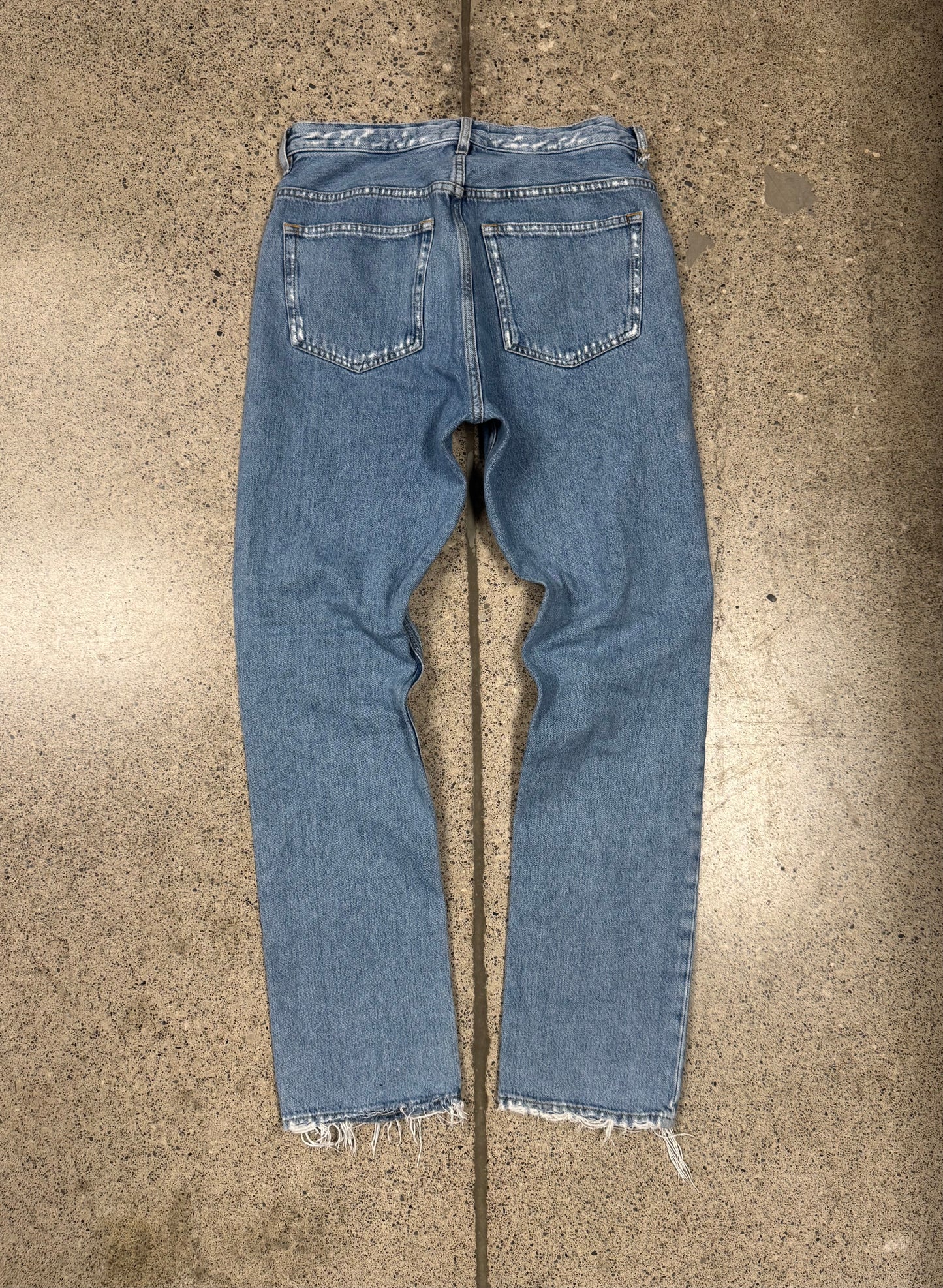 Acne Studios Frayed Blue Slim/Skinny Jeans