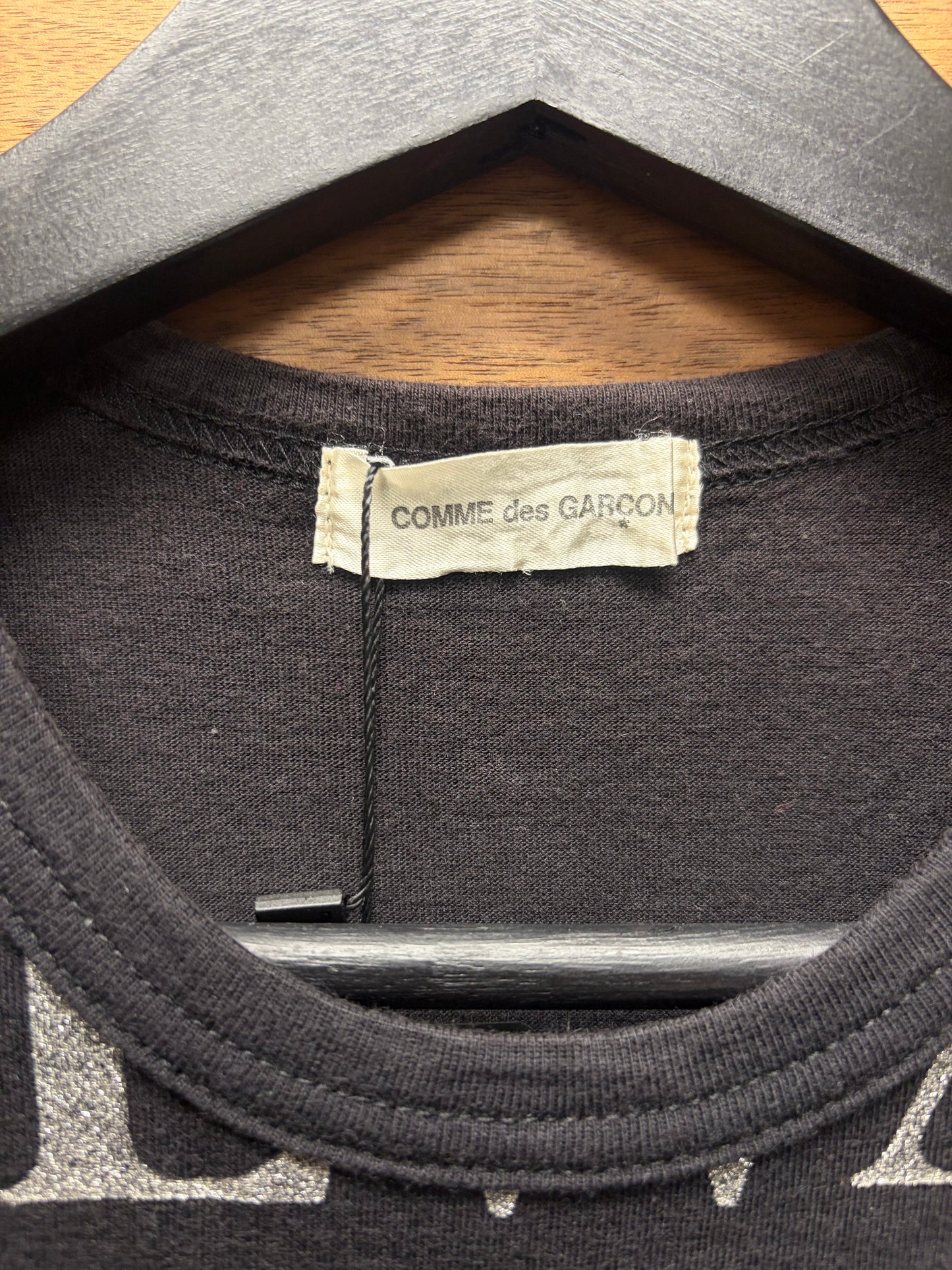 2003 Comme Des Garçons 'Language Corruption' Black Cotton Tank Top