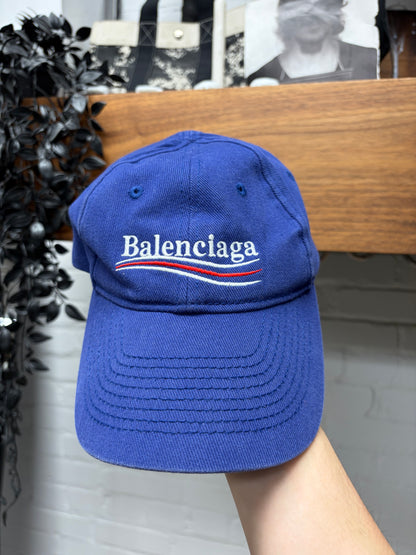 AW2017 Balenciaga ‘Campaign Logo’ Strap-Back Baseball Hat