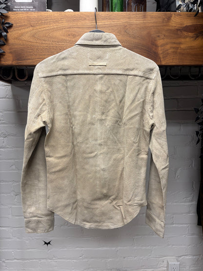 Vintage Jean Paul Gaultier Homme ‘Objet’ Perforated Leather Button Up Shirt