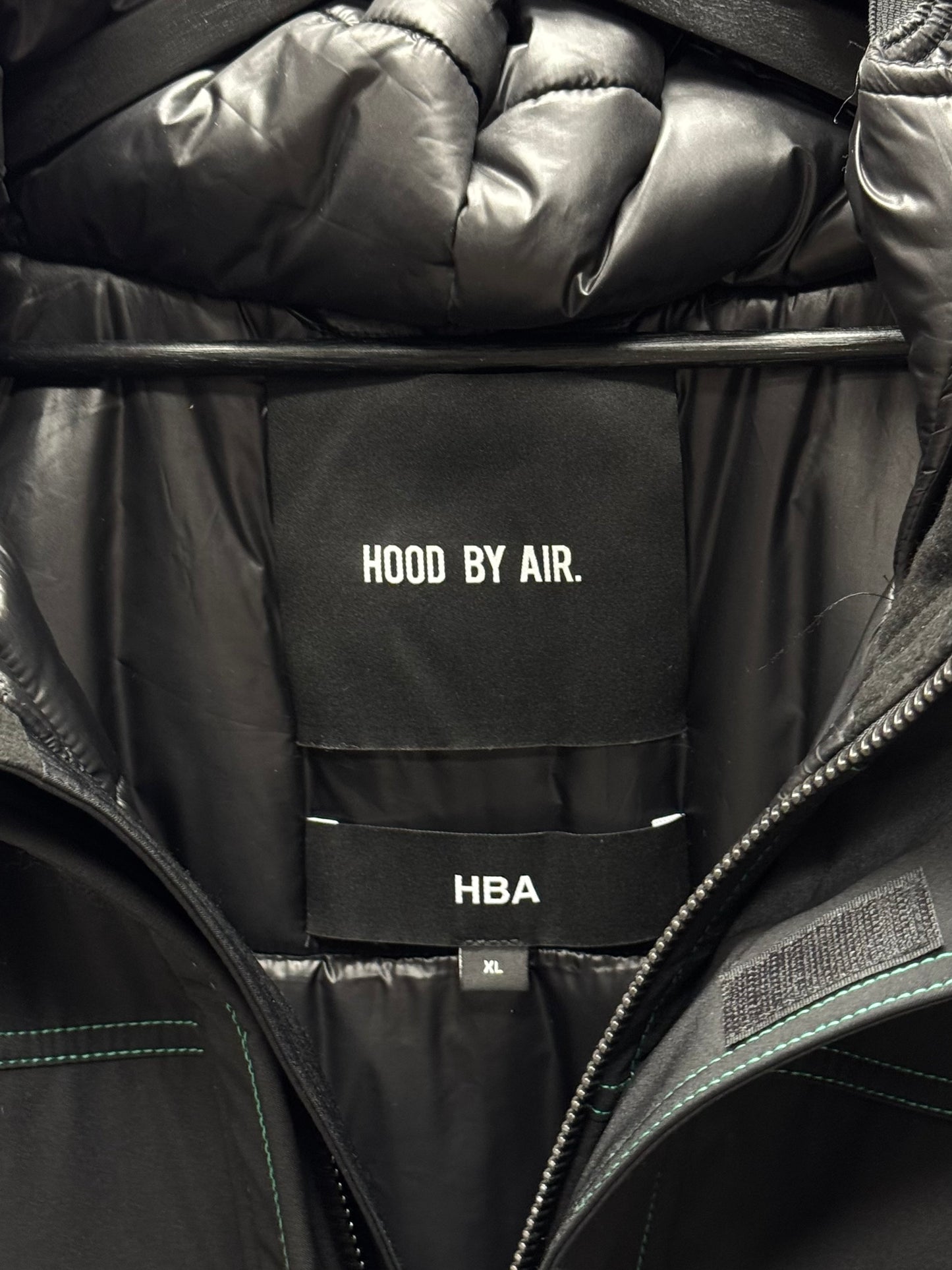 Hood by Air Down Filled ‘H31A’ Full Length Black Parka