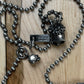 Number (N)ine 925 Silver Double Skull Necklace